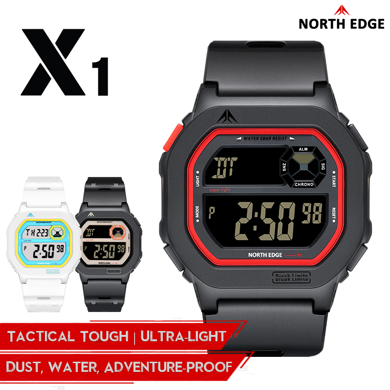 Tide Watch Surf - NORTH EDGE X1 Quadratischer Bildschirm Digitaluhr