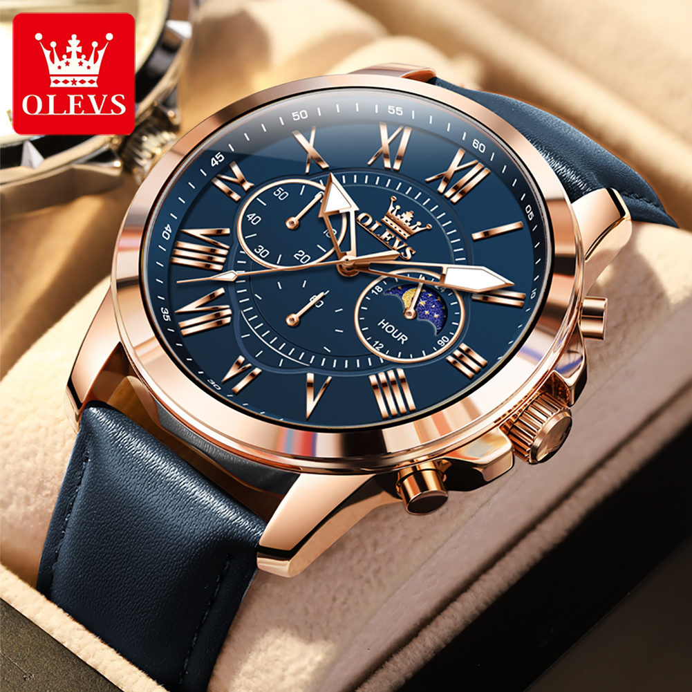 Smartwatch Watches Brands For Men - OLEVS 3632 Herren Markenuhren Multifunktionales Zifferblatt
