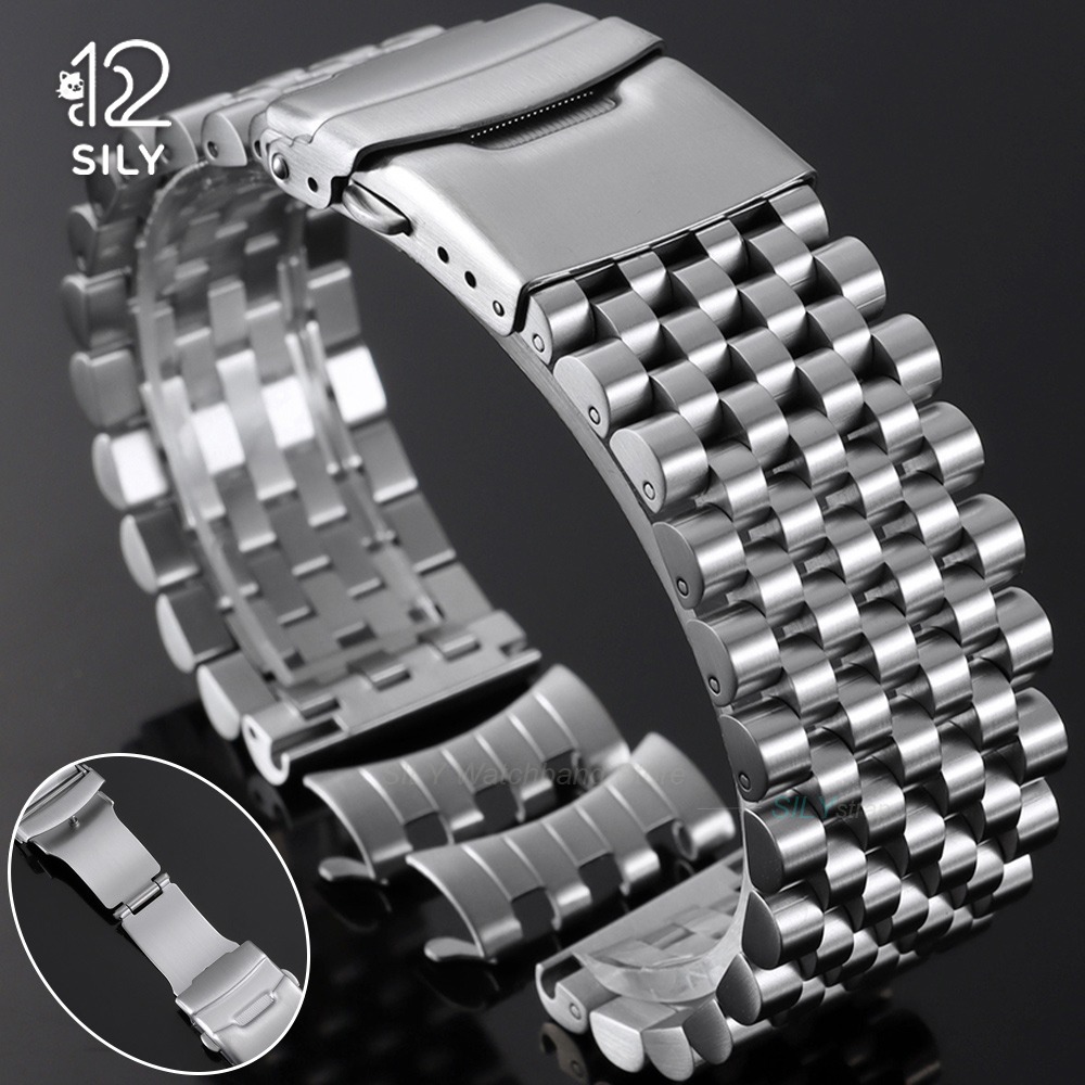Tissot Watches Smartwatch - 20mm 22mm Faltschließe Silber Edelstahl Uhrenarmband