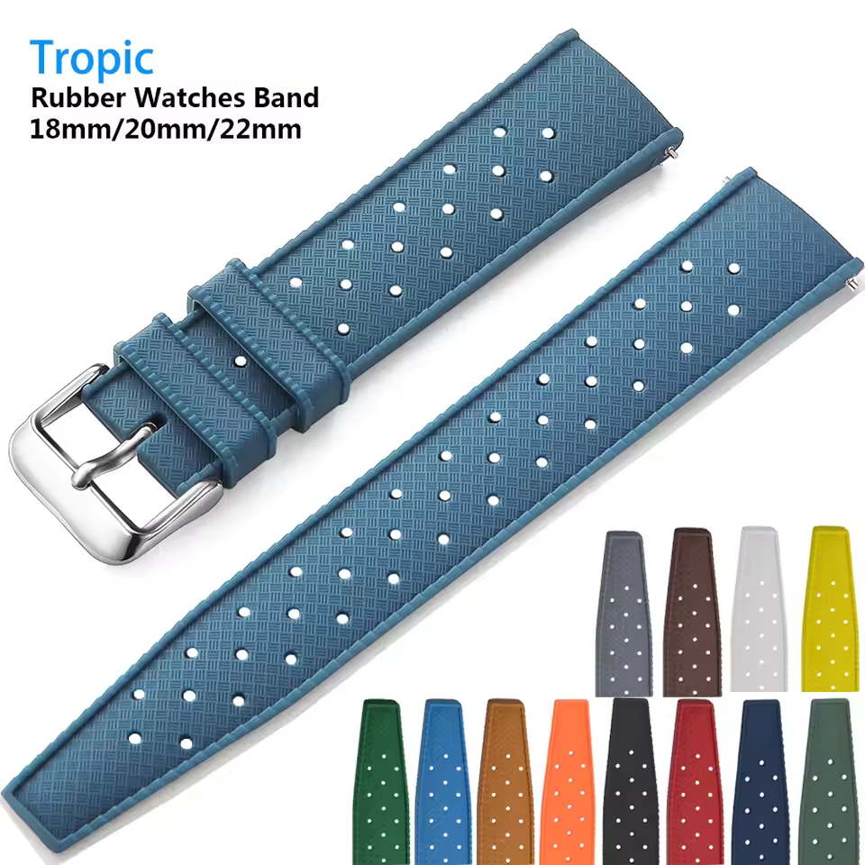 Citizen Watches Smartwatch - Tropical FKM Uhrenarmband Schnellverschluss Uhrenarmband 18mm
