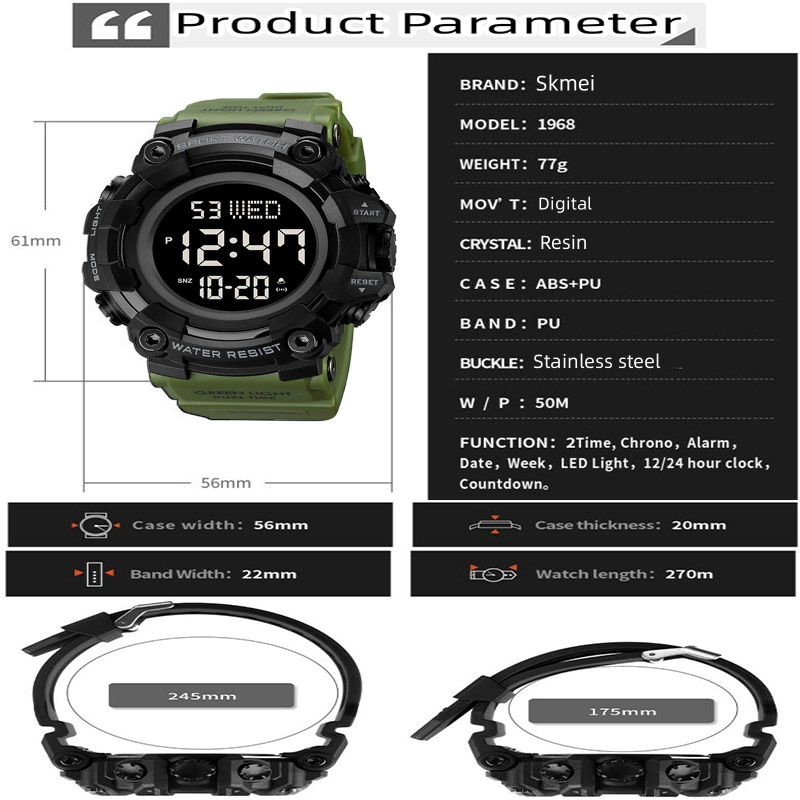Skmei Luxus Mode Sport uhren M – Tide Watch Surf Bewertung und Preis