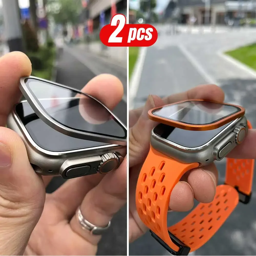 2PCS Titan Metallrahmen für Ap – Smartwatch Apple Watches For Women Bewertung und Preis