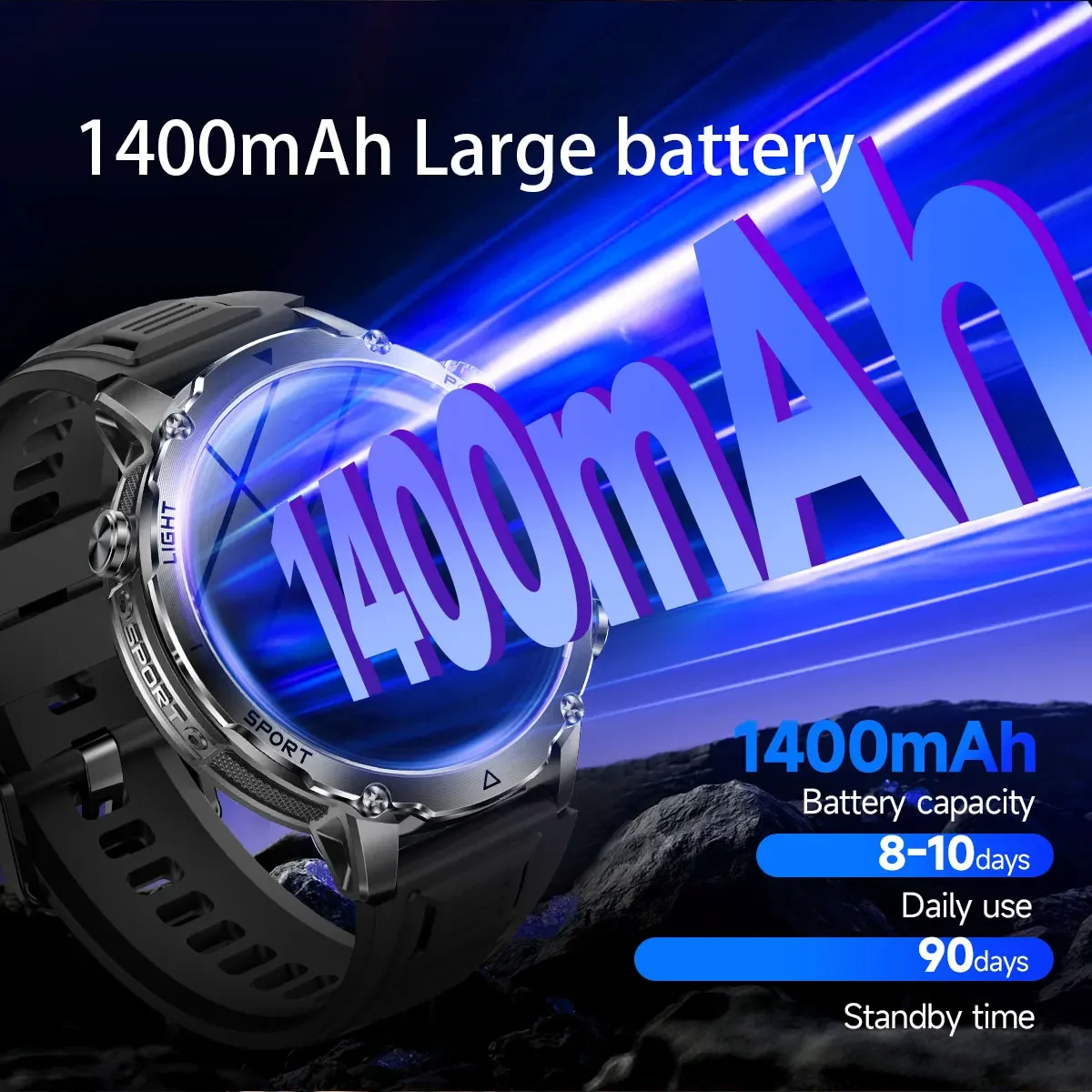 Brand+1400mAh Smartwatch mit g – Smartwatch Watches Brands For Men Bewertung und Preis