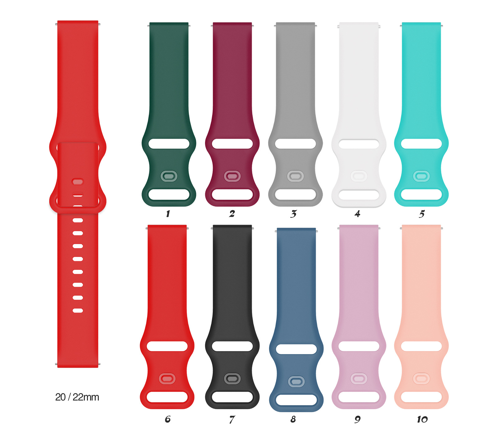20mm 22mm Silikon armband Für  – Titan Watches Smartwatch Bewertung und Preis