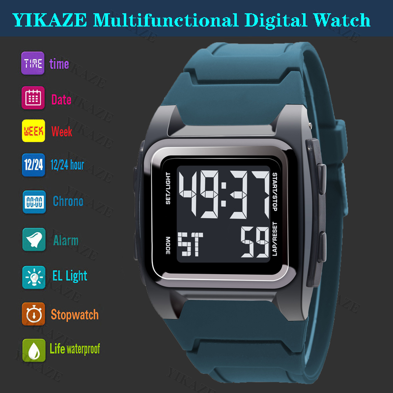 YIKAZE Herren-Digitaluhr, 50 m – Tide Watch Surf Bewertung und Preis